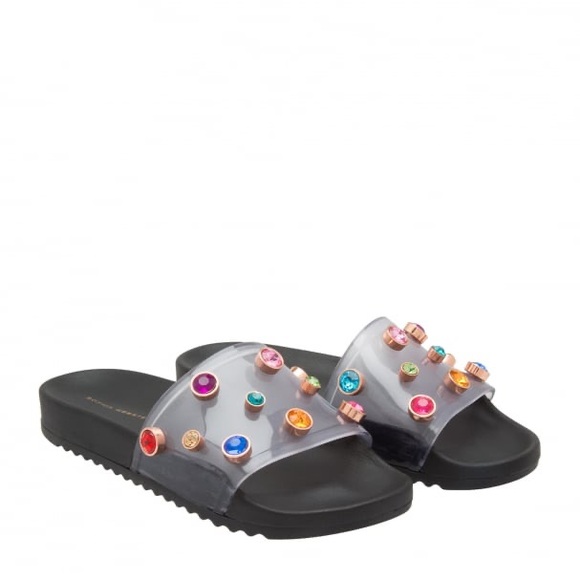 Sophia Webster Shoes - Sophia Webster slipper crystal colours Dina rubber slide